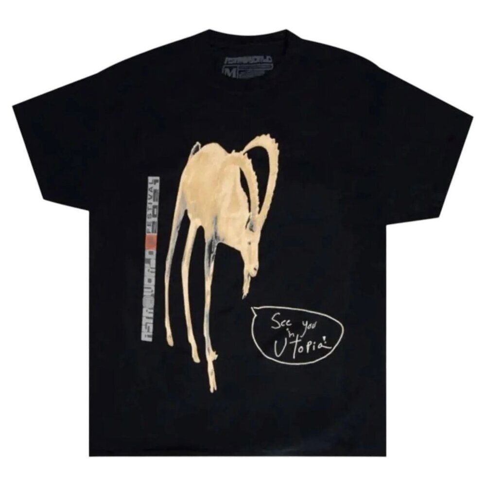 Travis Scott Astroworld Festival 2021 Concert Merch Goat Utopia Size Small